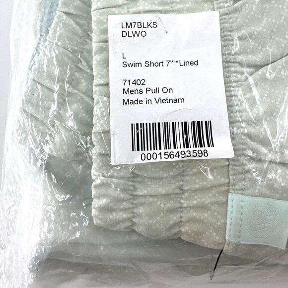 Lululemon Men's Dotted Link White Ocean Air Swim Short 7" Lined Size L - Picture 5 of 12